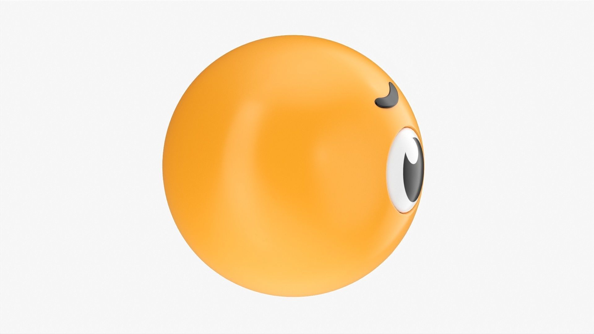 Emoji 028 Disappointed with big eyes 3D model_2