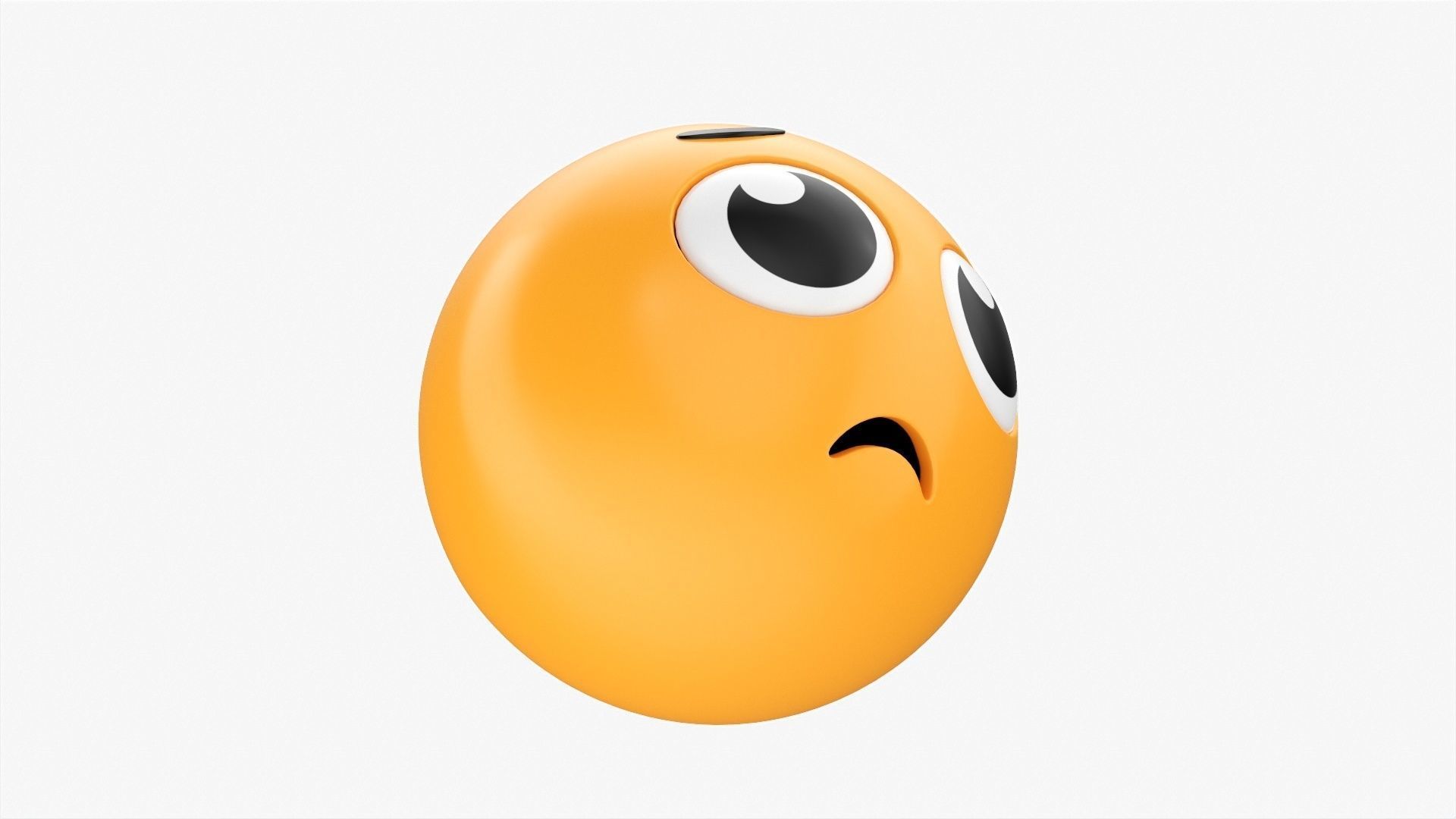 Emoji 028 Disappointed with big eyes 3D model_4