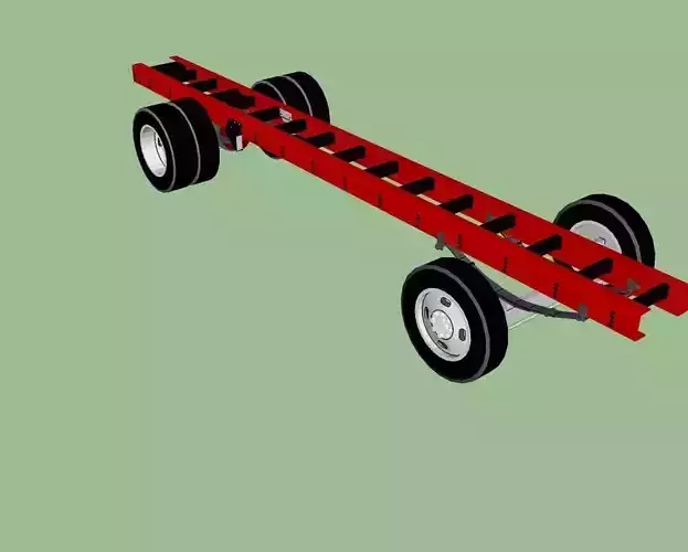 truck chassis 3D model