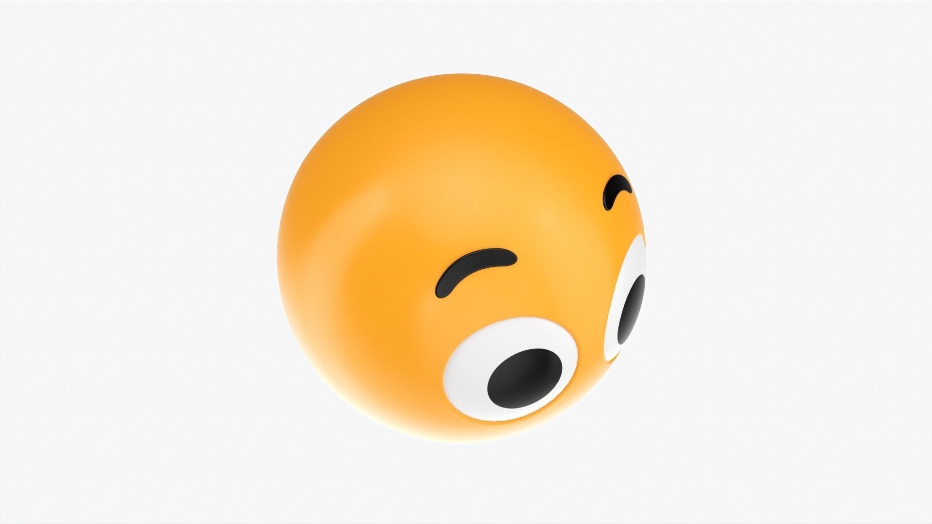 Emoji 031 Astonished with big eyes 3D model_3