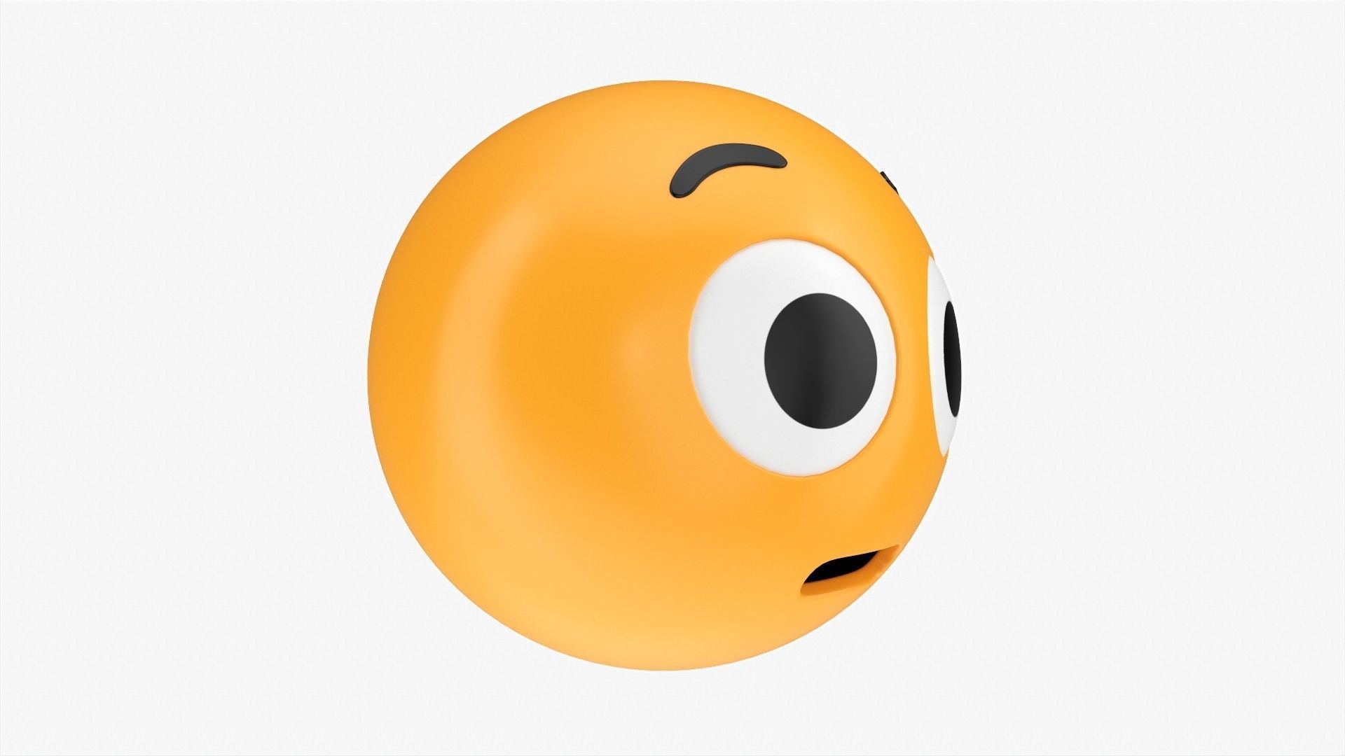 Emoji 031 Astonished with big eyes 3D model_1