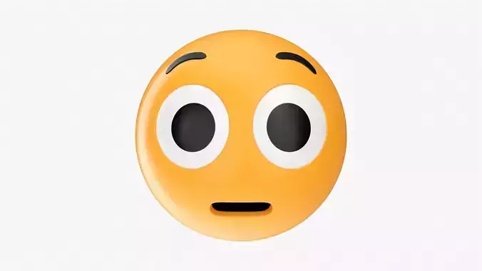 Emoji 031 Astonished with big eyes