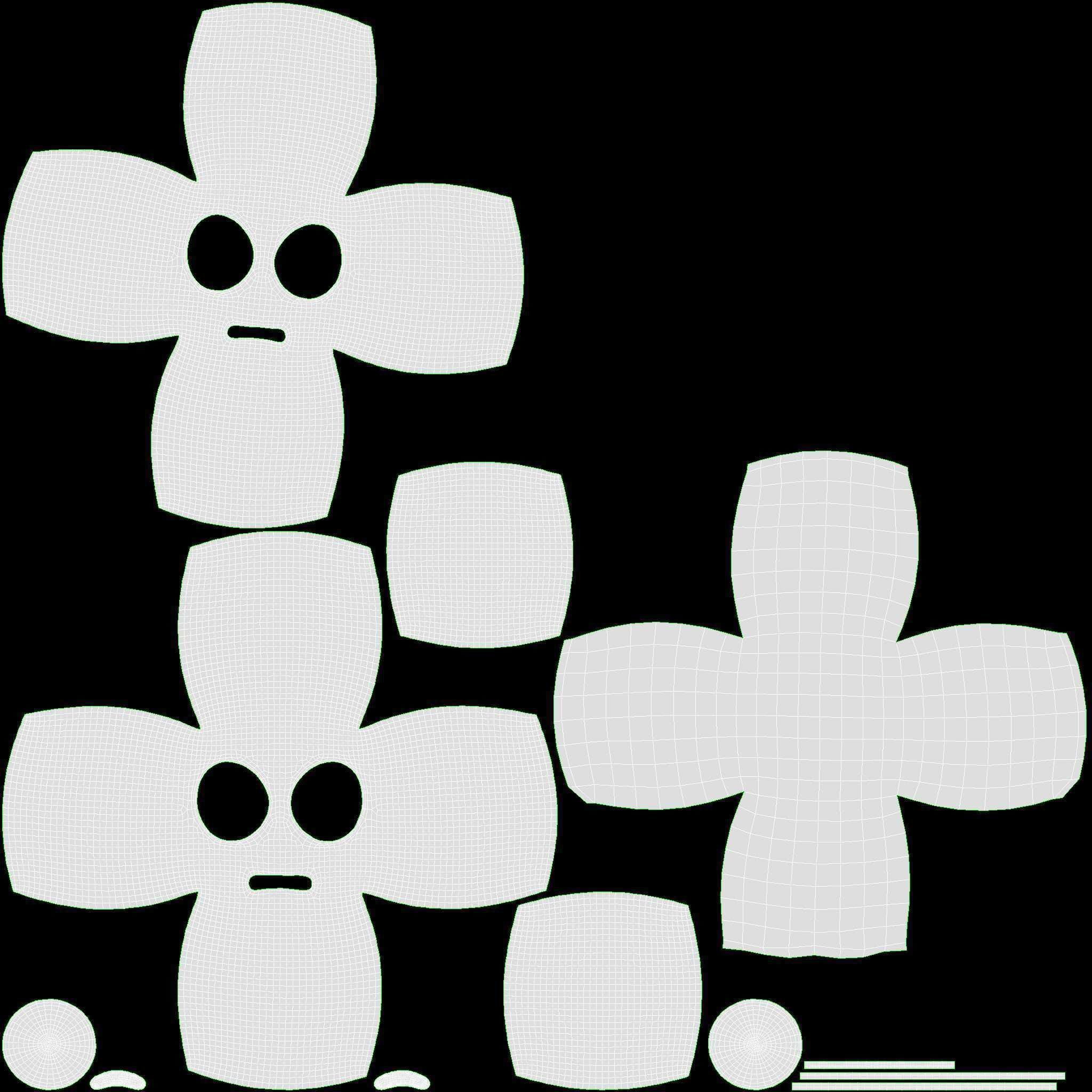 Emoji 031 Astonished with big eyes 3D model_6