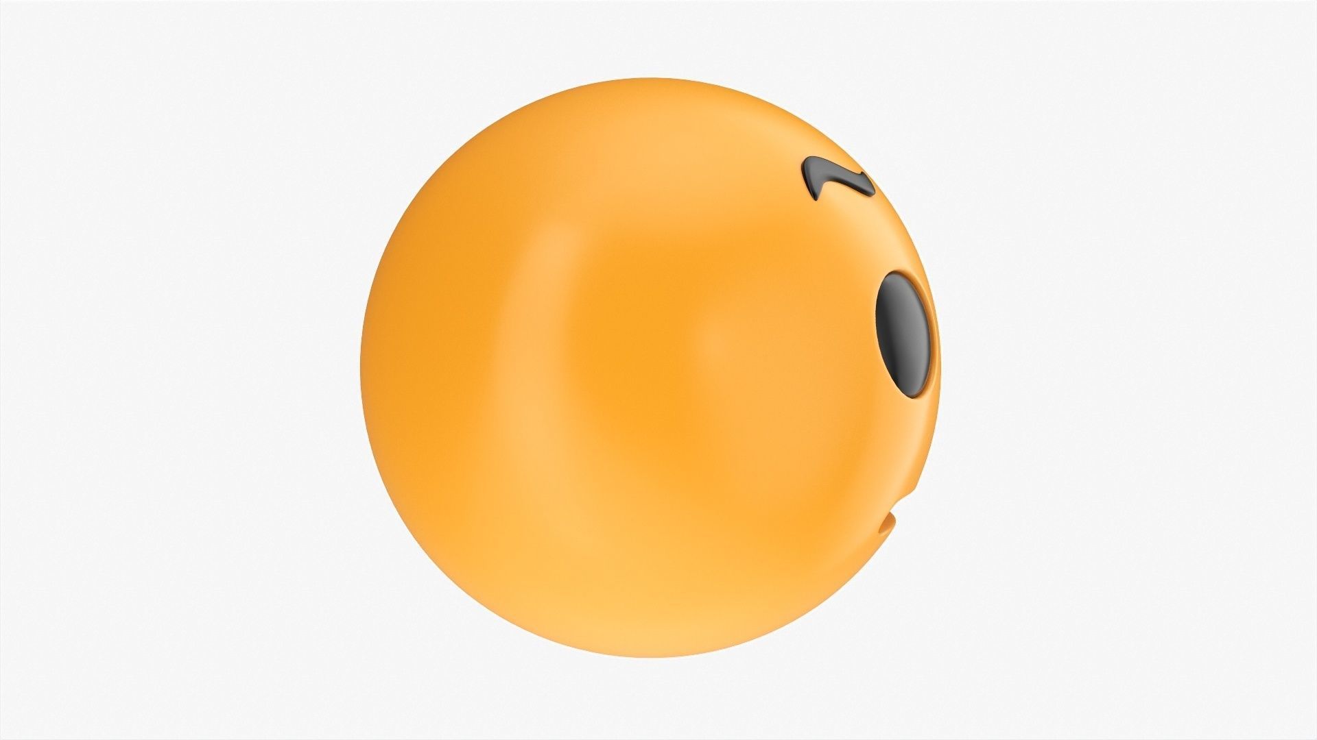 Emoji 032 With raised eyebrow 3D model_2