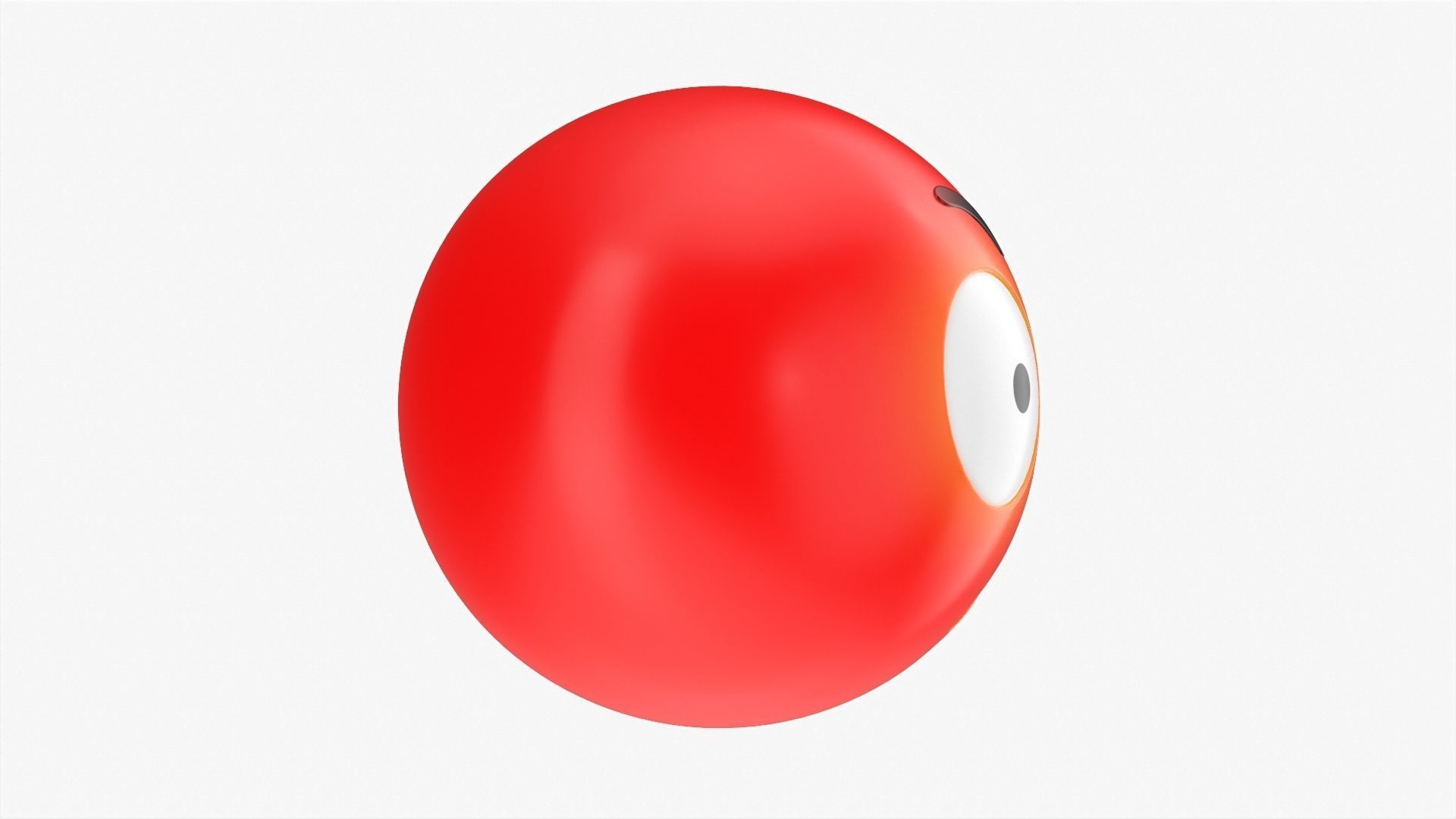 Emoji 033 Angry with big eyes 3D model_2