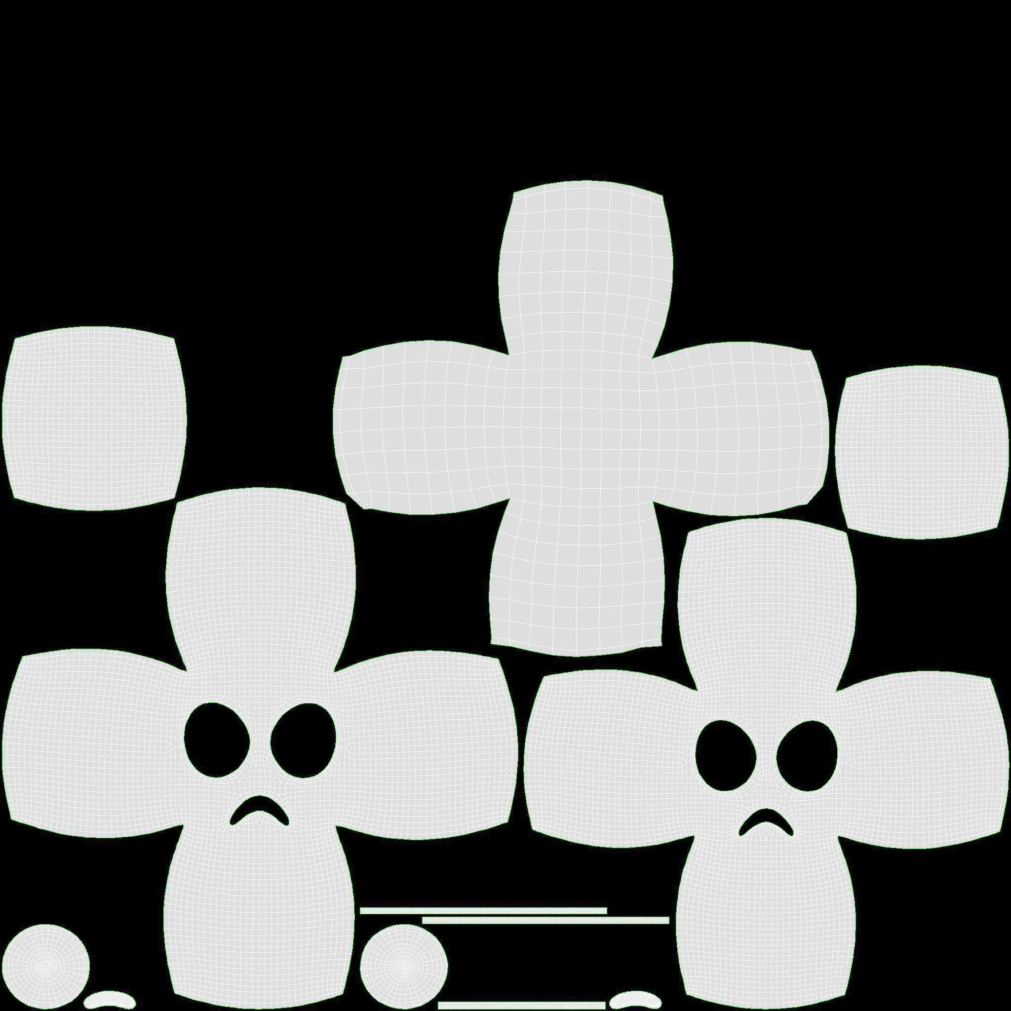 Emoji 033 Angry with big eyes 3D model_6