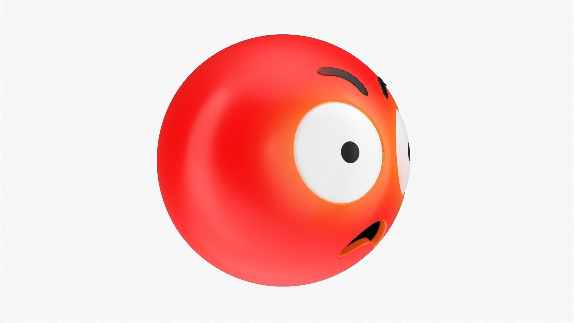 Emoji 033 Angry with big eyes 3D model_1