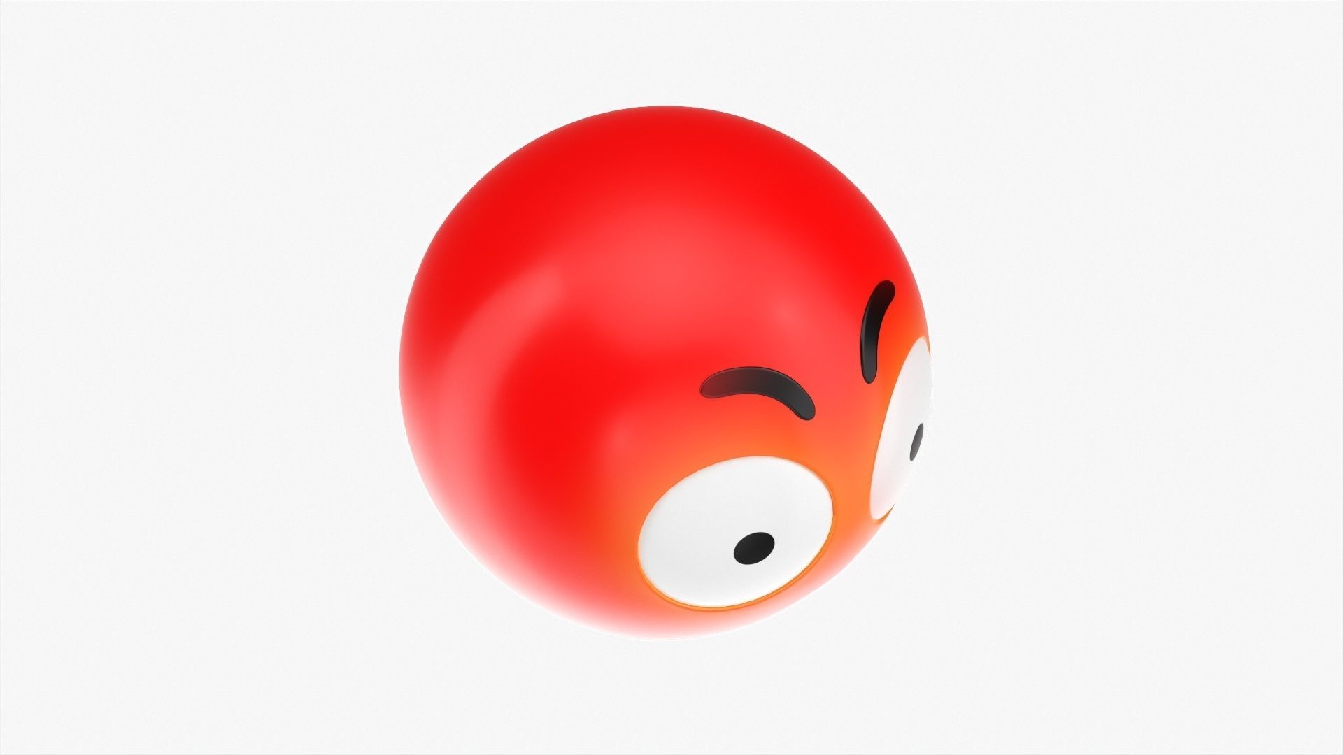 Emoji 033 Angry with big eyes 3D model_3