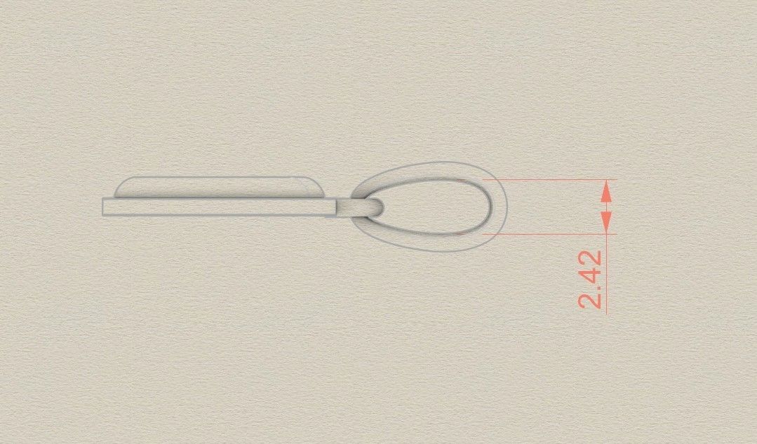 Model 552 Camber Initial H Letter Pendant 3D print model_9