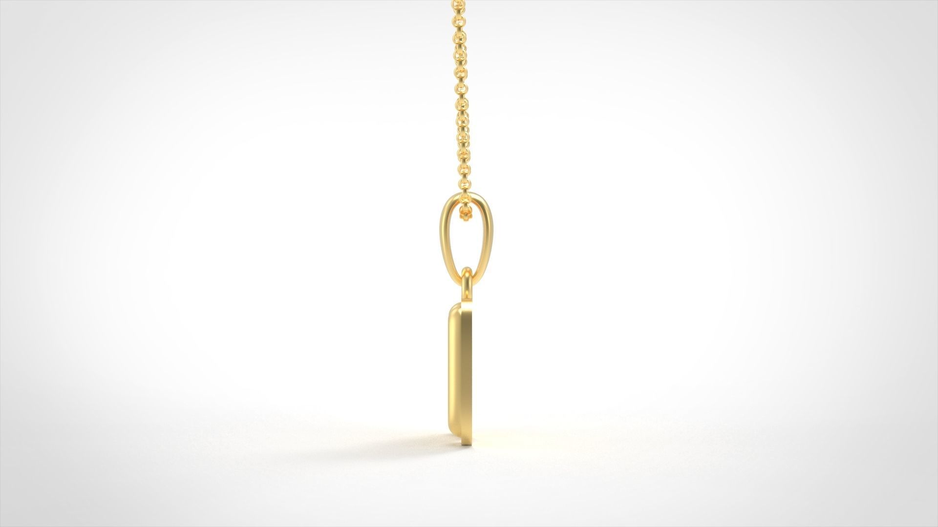 Model 552 Camber Initial H Letter Pendant 3D print model_3