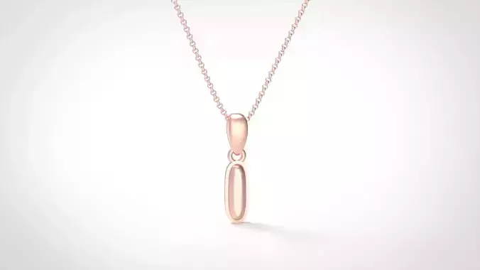 Model 553 Camber Initial I Letter Pendant 3D print model
