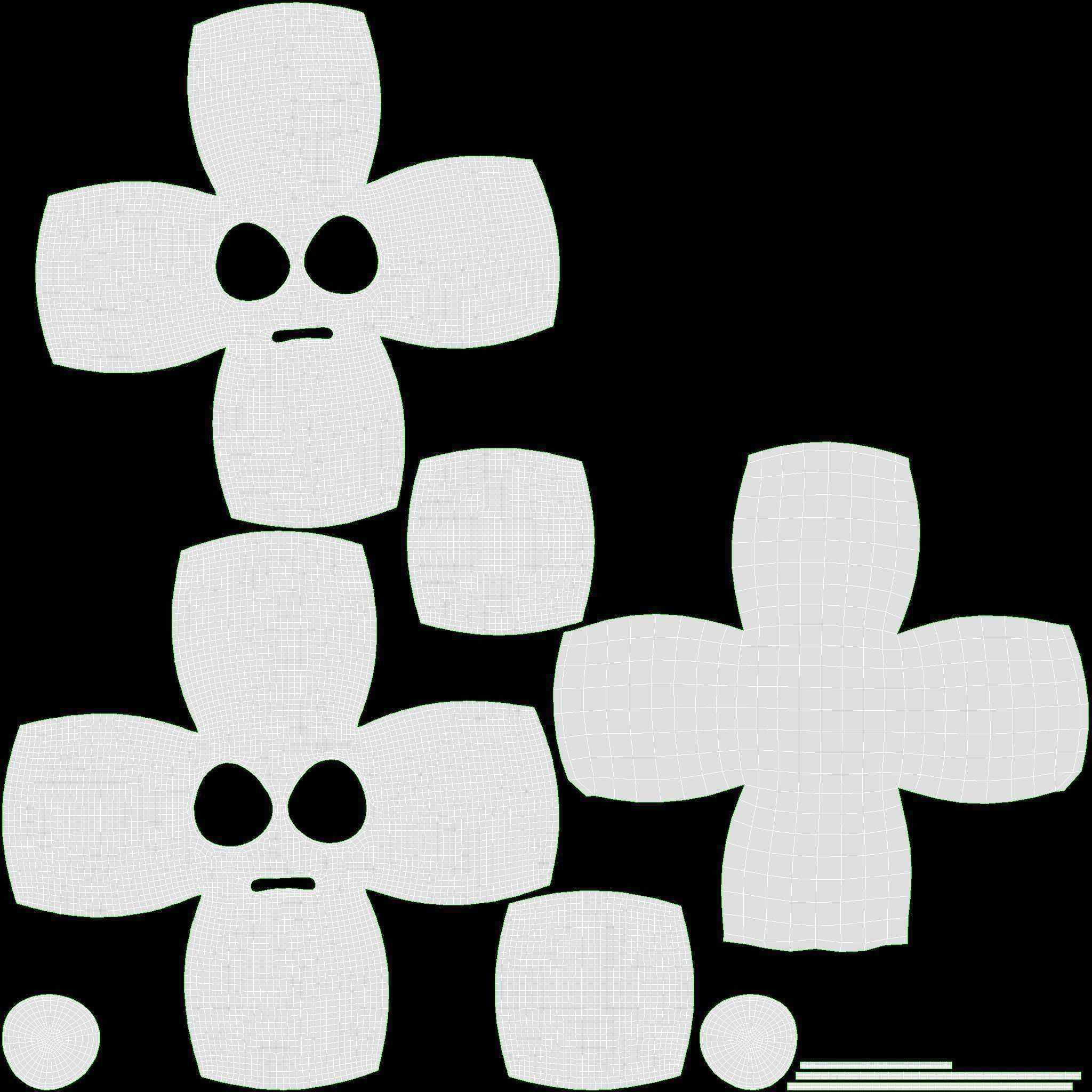 Emoji 034 Astonished with big eyes 3D model_6