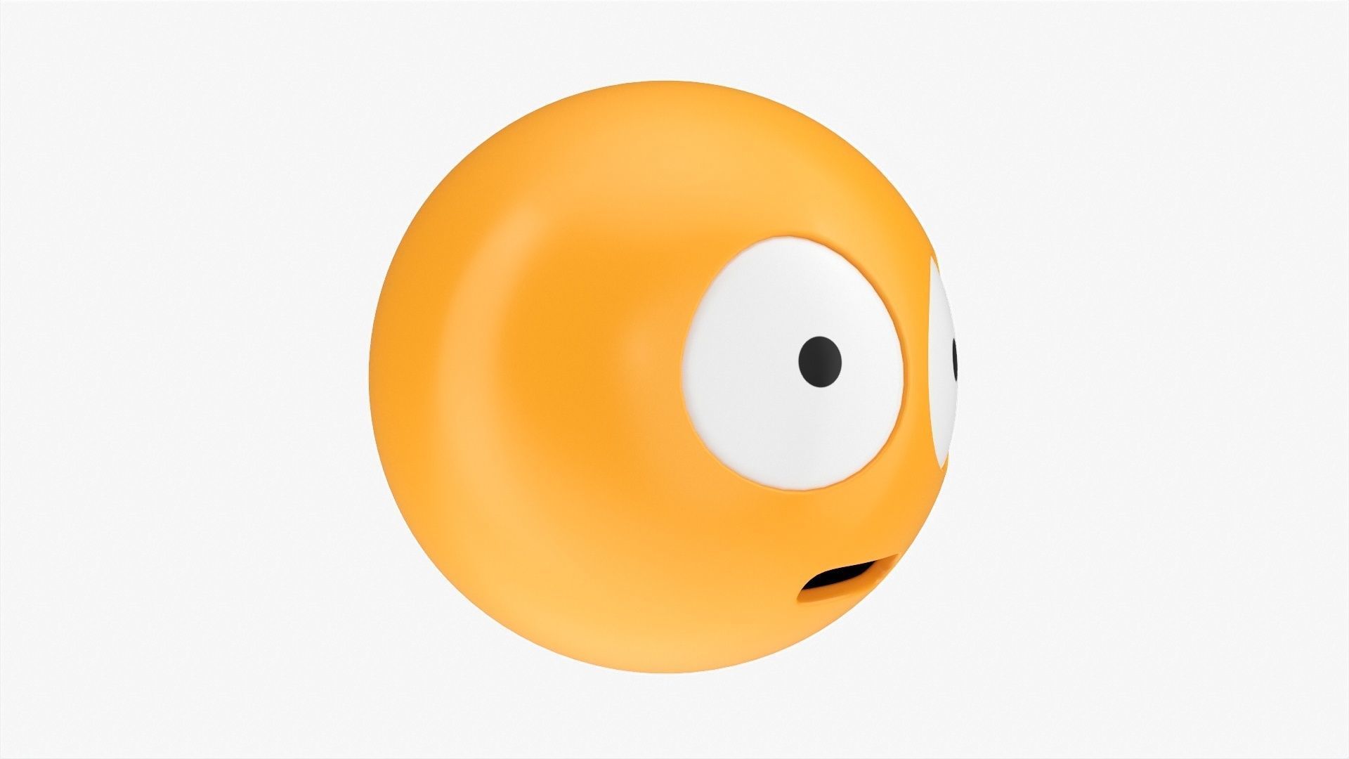 Emoji 034 Astonished with big eyes 3D model_1