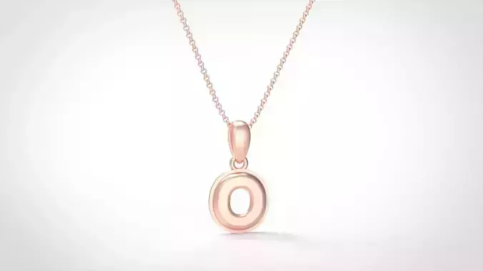 Model 559 Camber Initial O Letter Pendant 3D print model