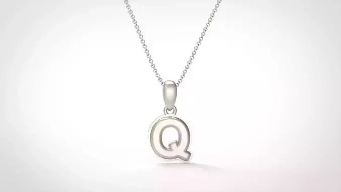 Model 561 Camber Initial Q Letter Pendant 3D print model