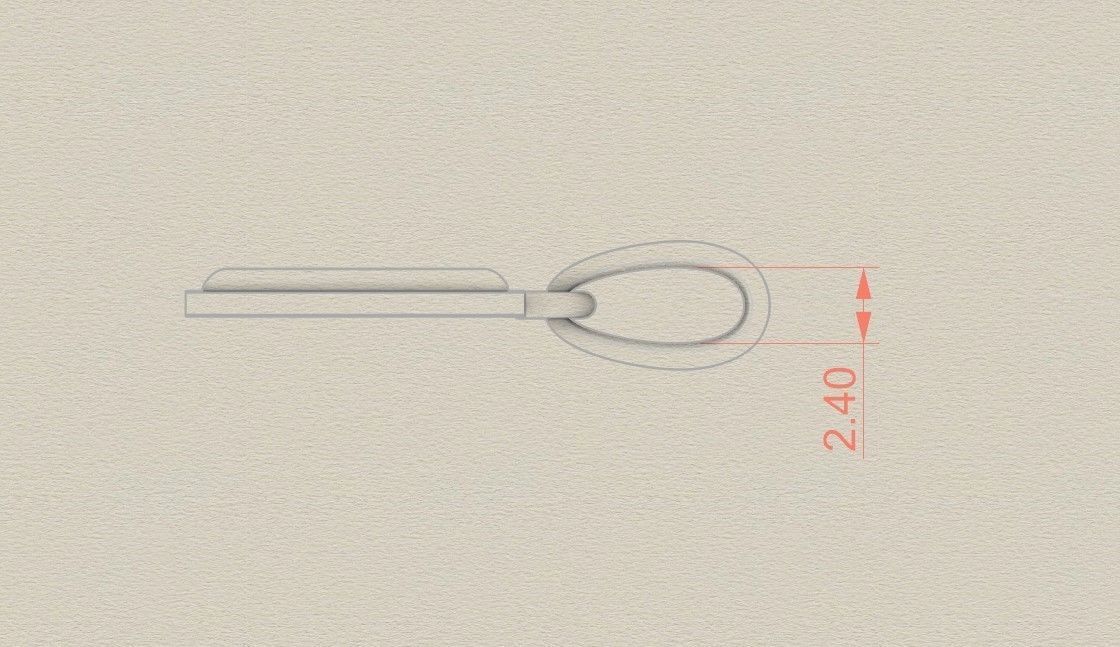 Model 566 Camber Initial V Letter Pendant 3D print model_8