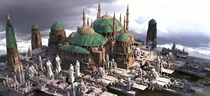 Naboo Inspired Dome 6 with city