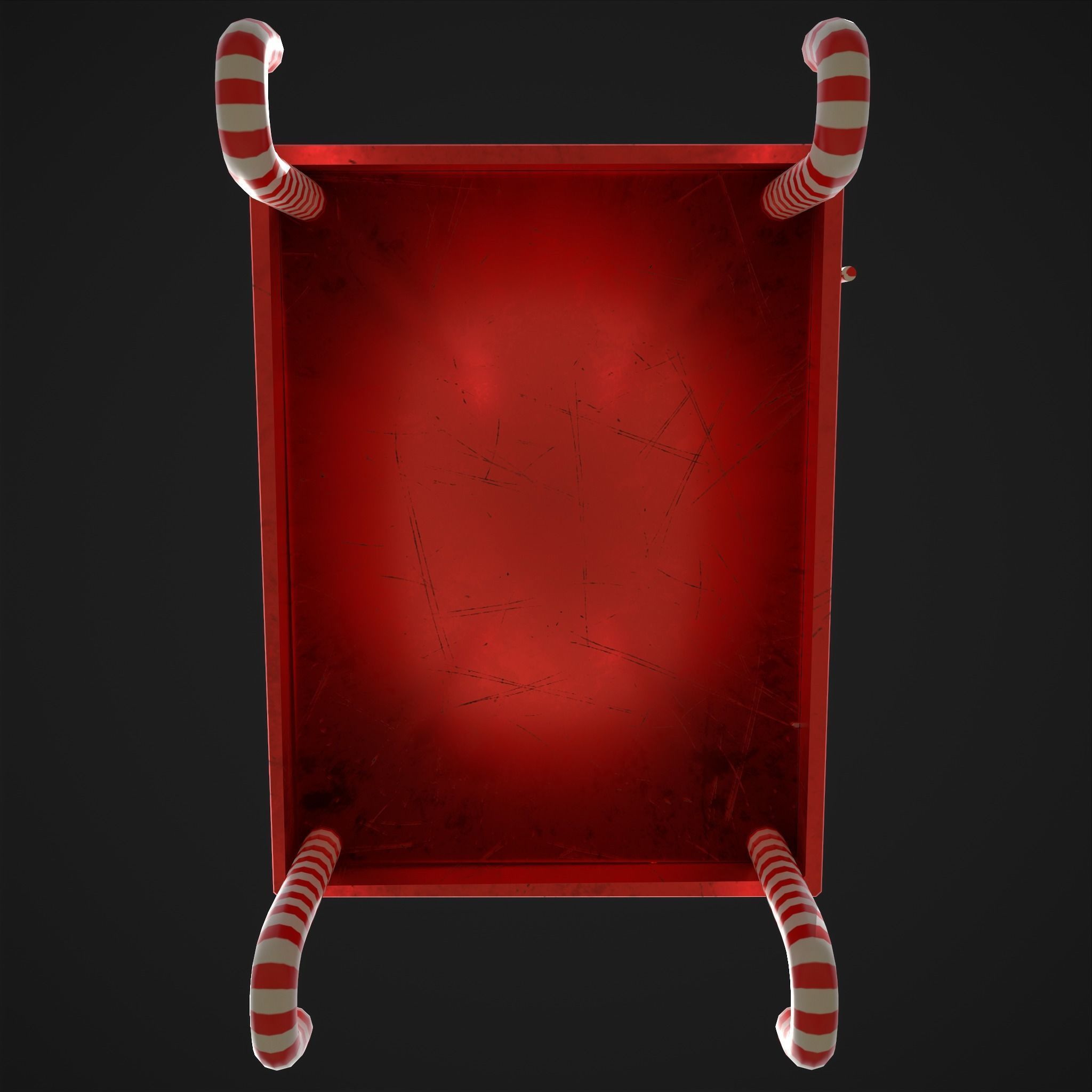 Festive Holiday Drop box Low-poly 3D model_15