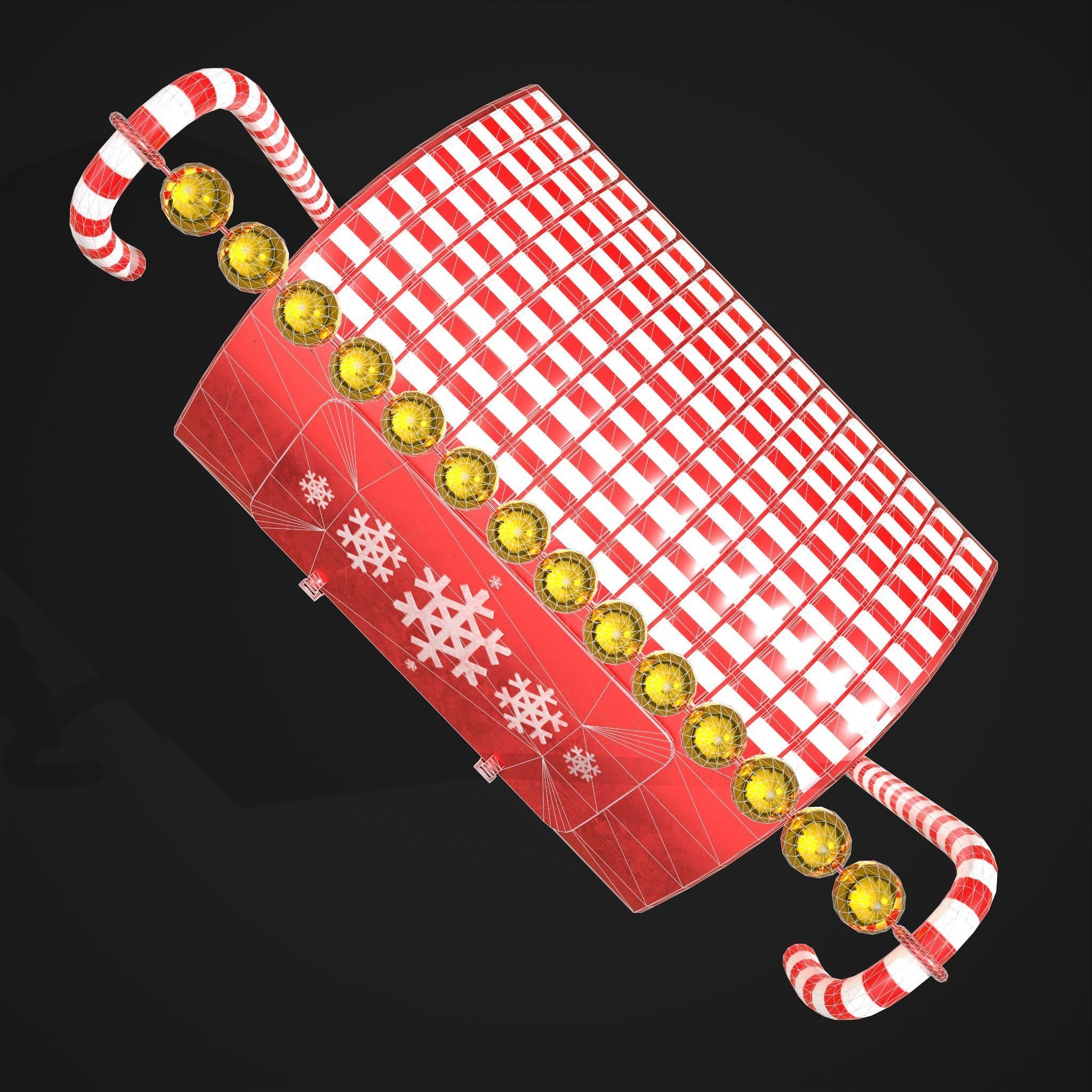 Festive Holiday Drop box Low-poly 3D model_18