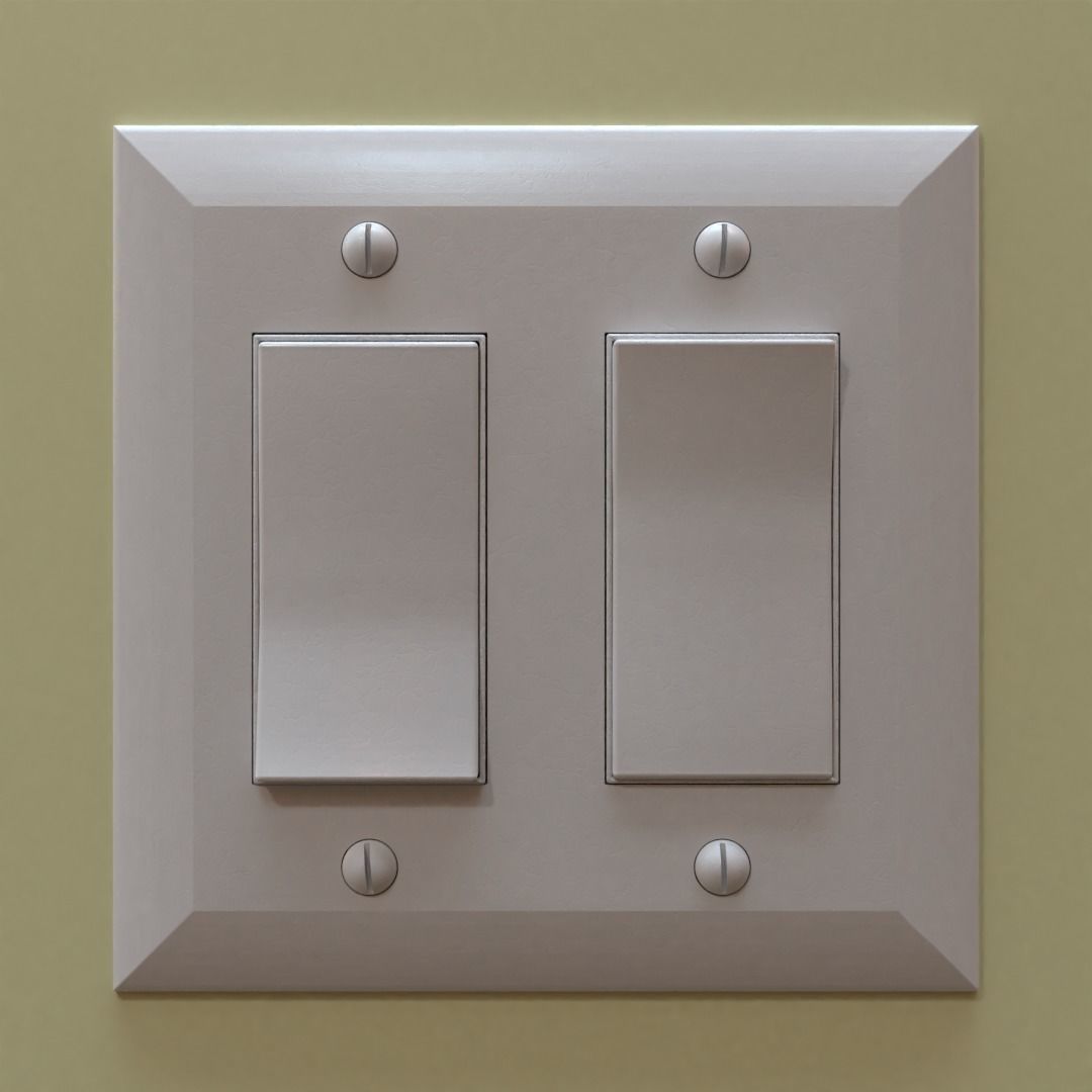 Wall Light Switch 3D model_2