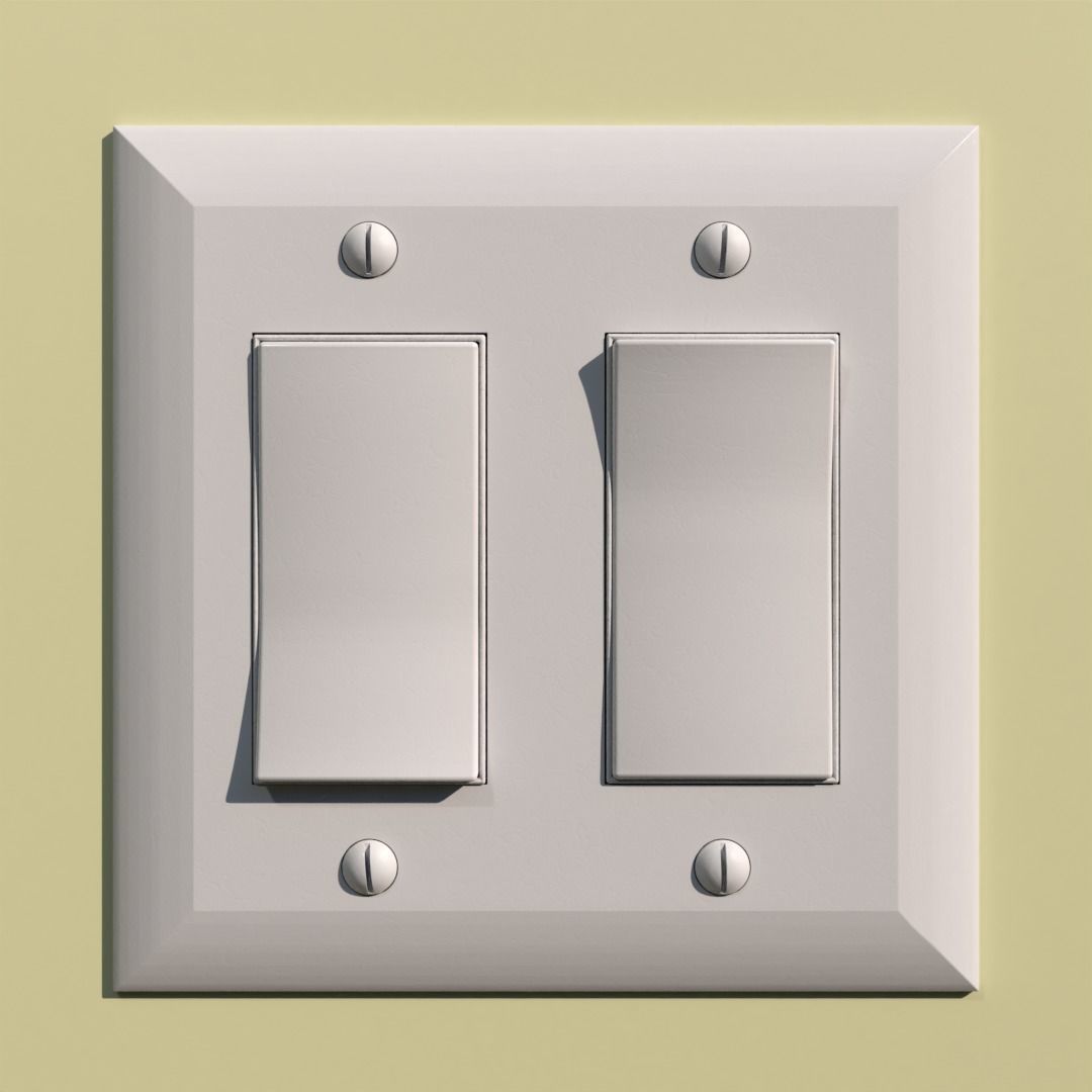 Wall Light Switch 3D model_3