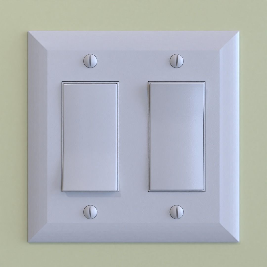 Wall Light Switch 3D model_1