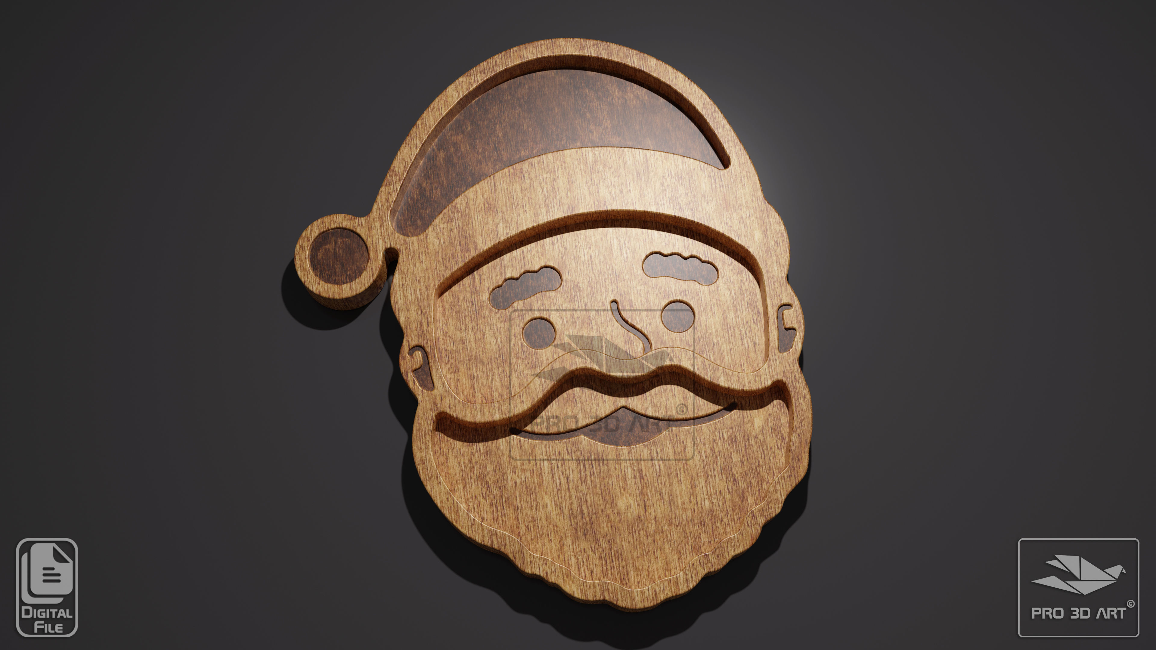 Christmas Trays Pack - CNC Files for Wood 3D model_3