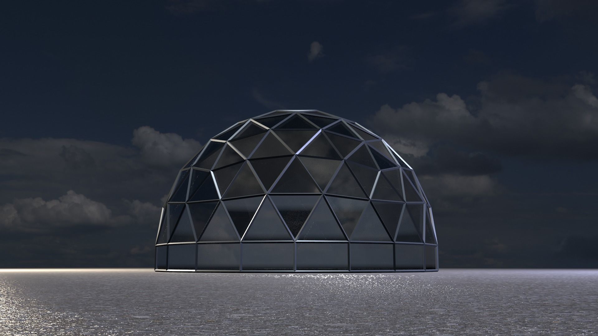 Geodesic Dome  3D Model Collection_19