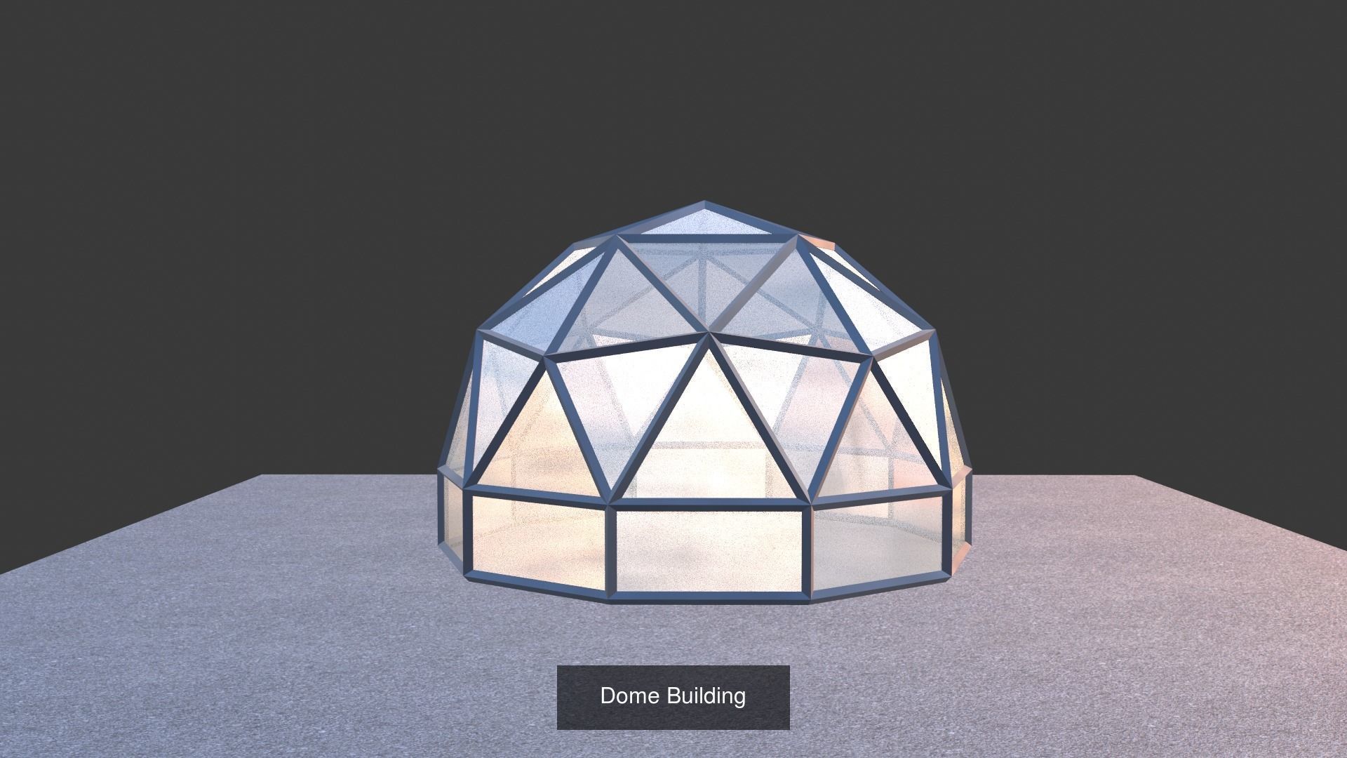 Geodesic Dome  3D Model Collection_3