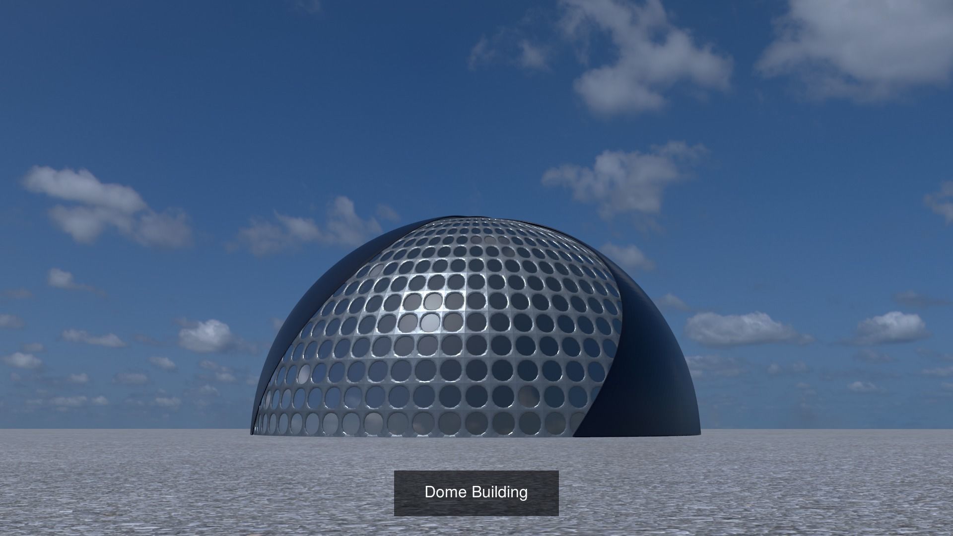 Geodesic Dome  3D Model Collection_2