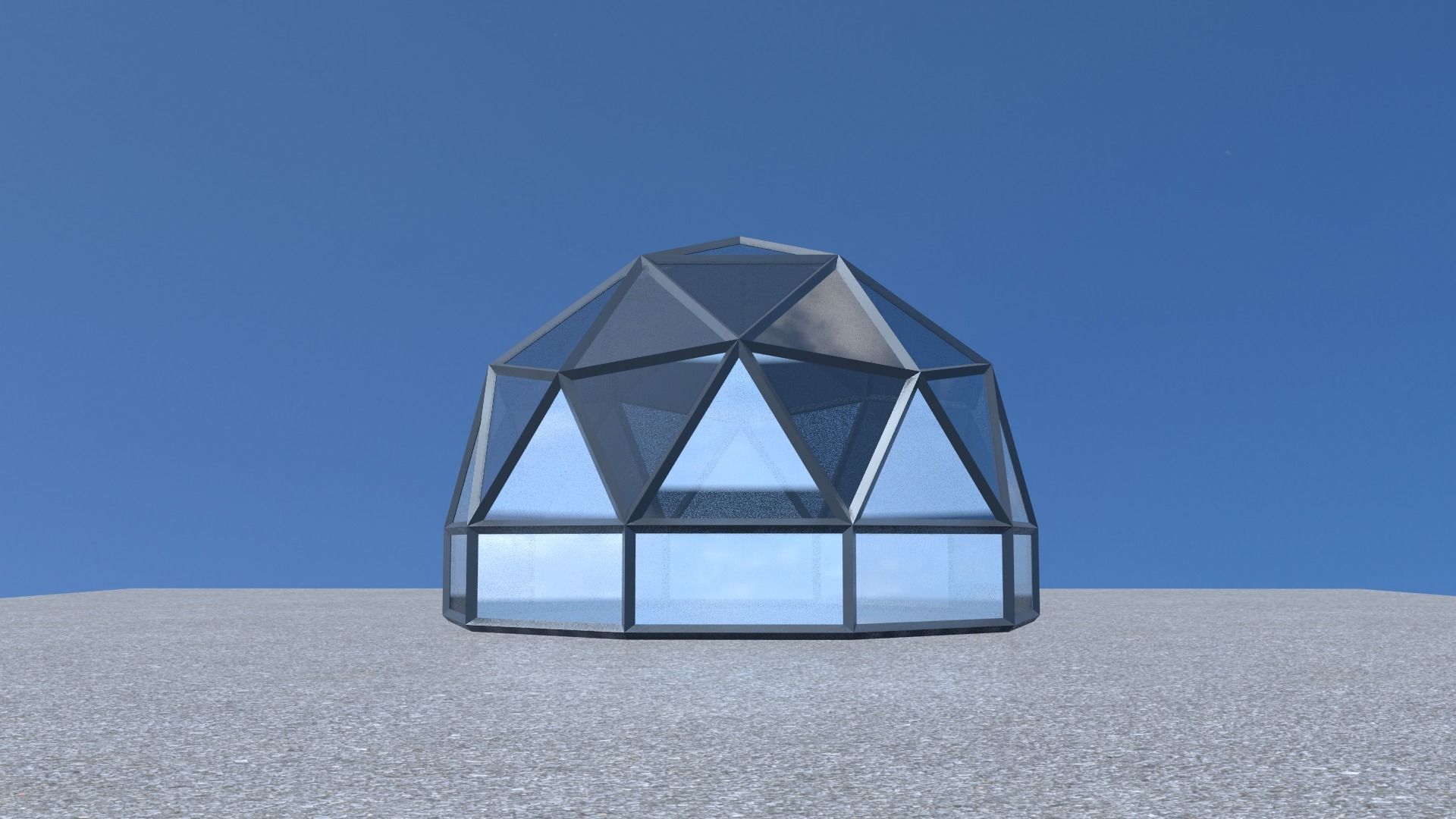 Geodesic Dome  3D Model Collection_11