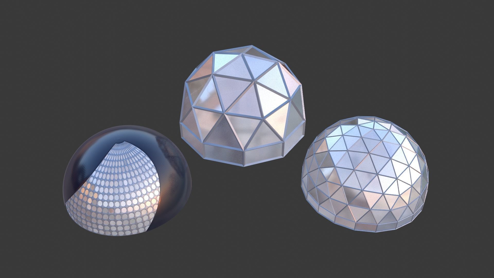 Geodesic Dome  3D Model Collection_1