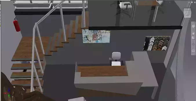 Wooden and Steel Staircase