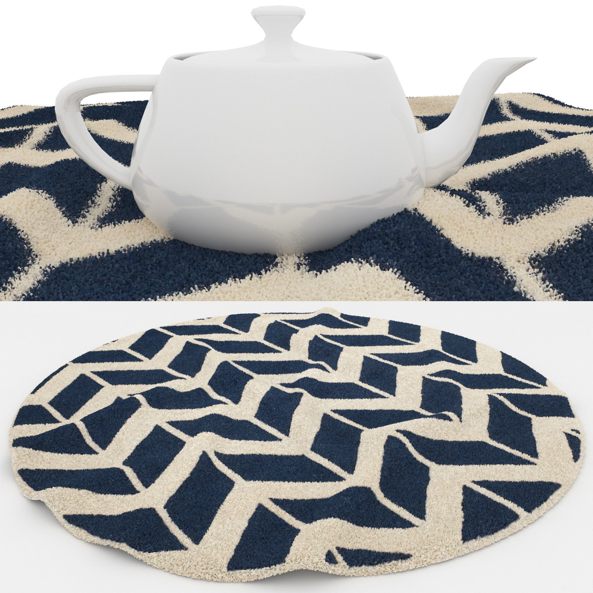 Rugs No 488 Low-poly 3D model_1