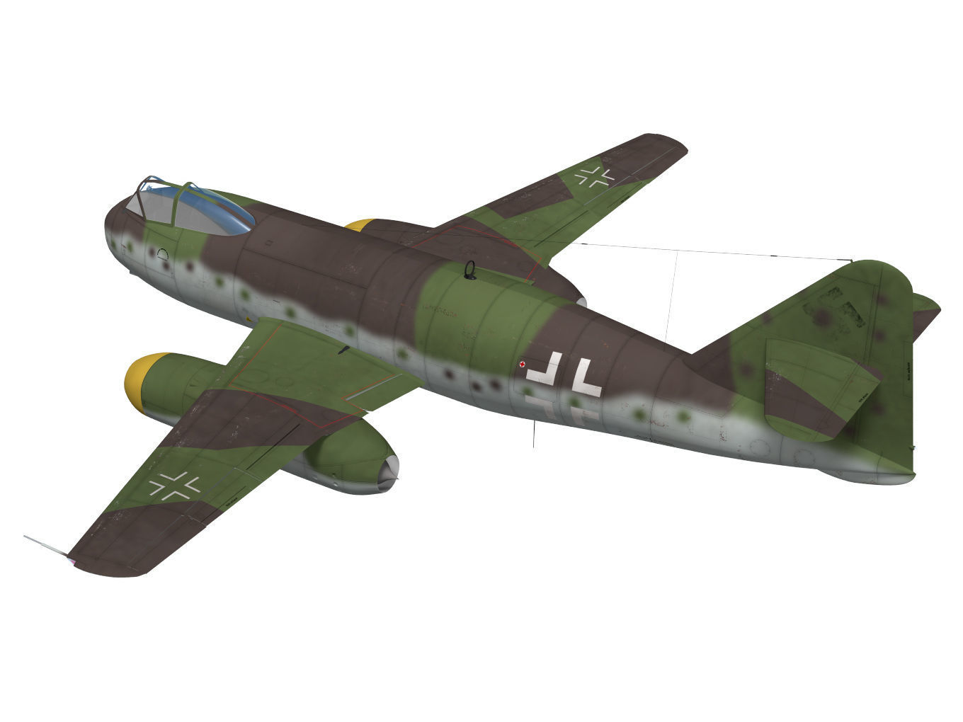 Messerschmitt P1100 3D model_2
