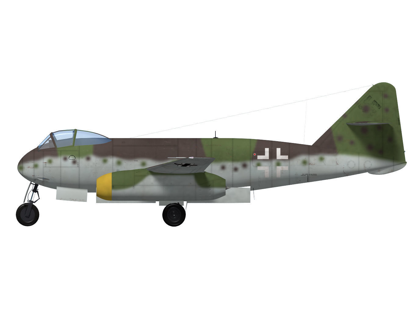 Messerschmitt P1100 3D model_6