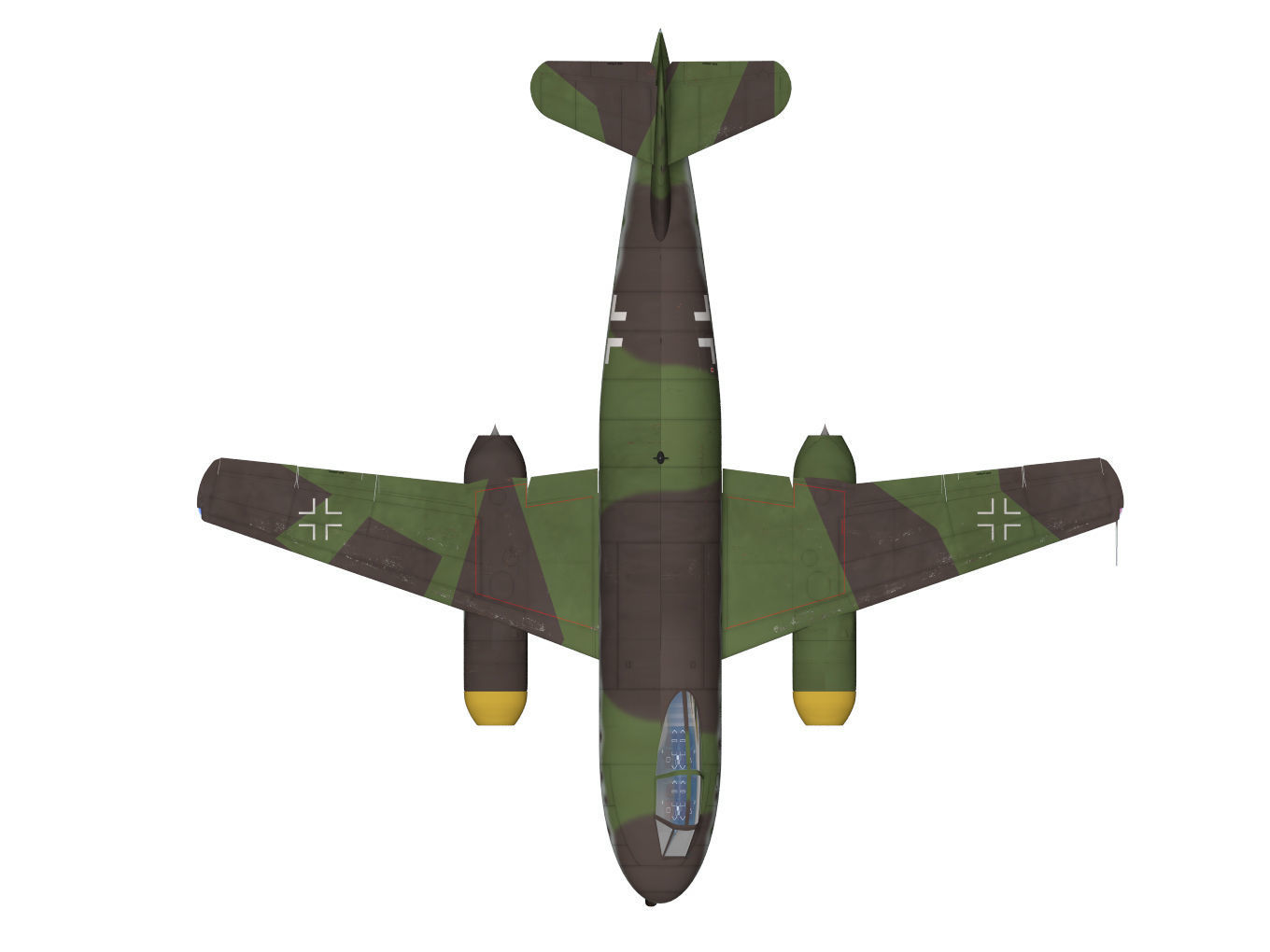 Messerschmitt P1100 3D model_9