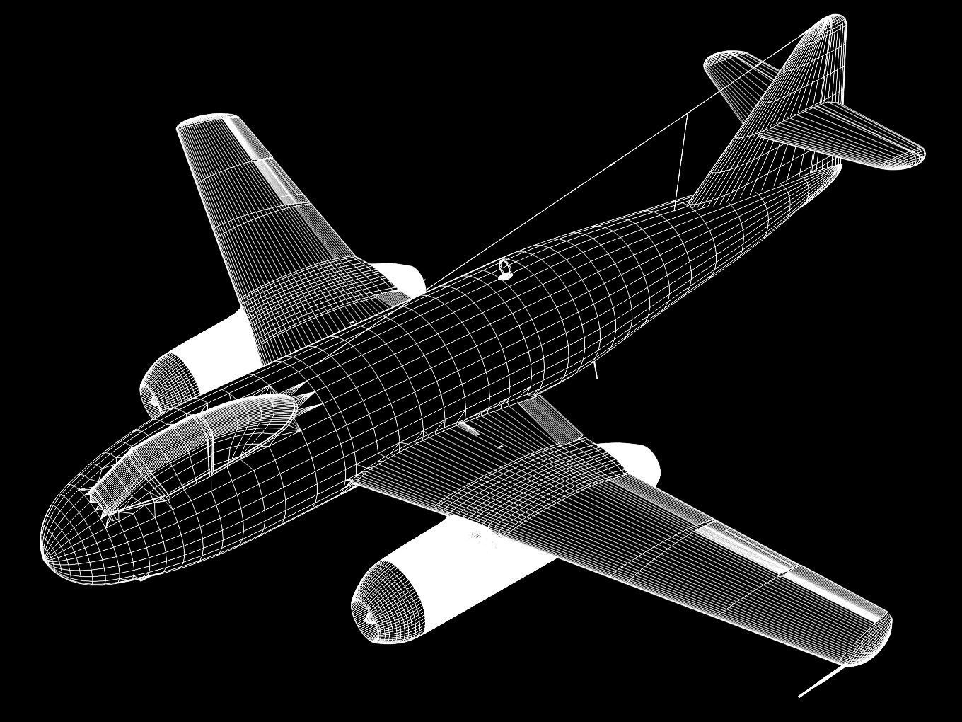Messerschmitt P1100 3D model_11
