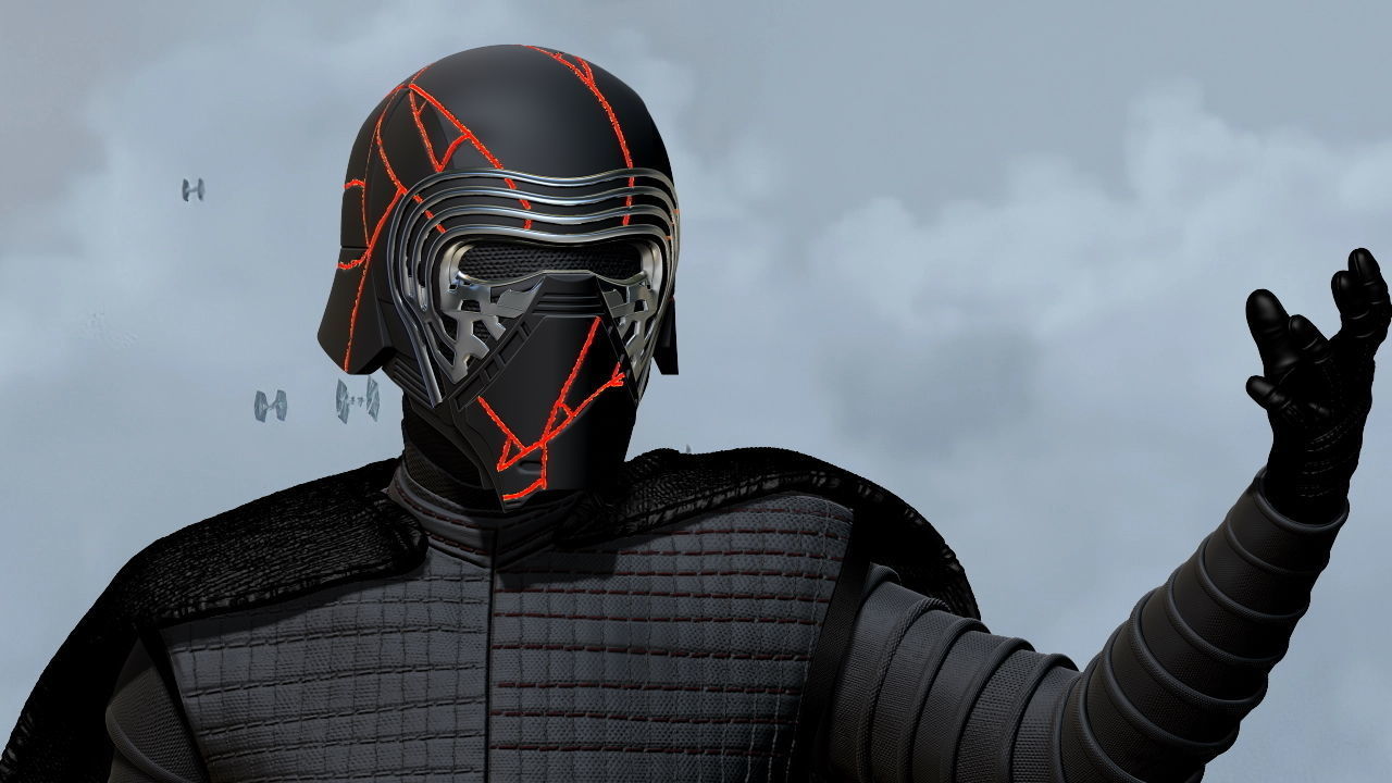 Kylo Ren The Rise of Skywalker 3D print model_2