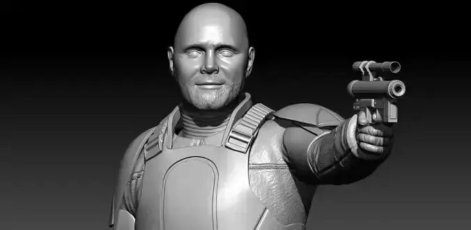 Transport Trooper Bill Bur the Mandalorian 3D print model