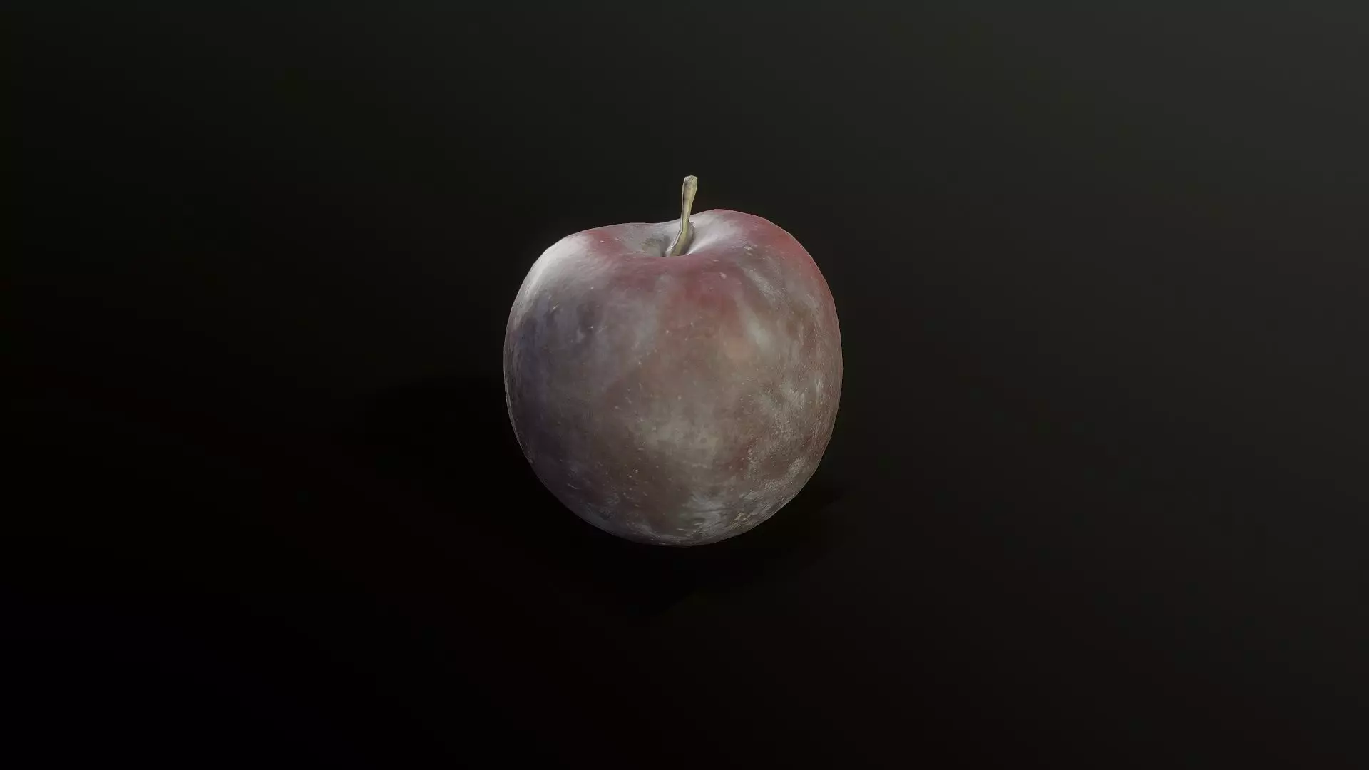 3D Scan Plum 02 Low-poly 3D model_0