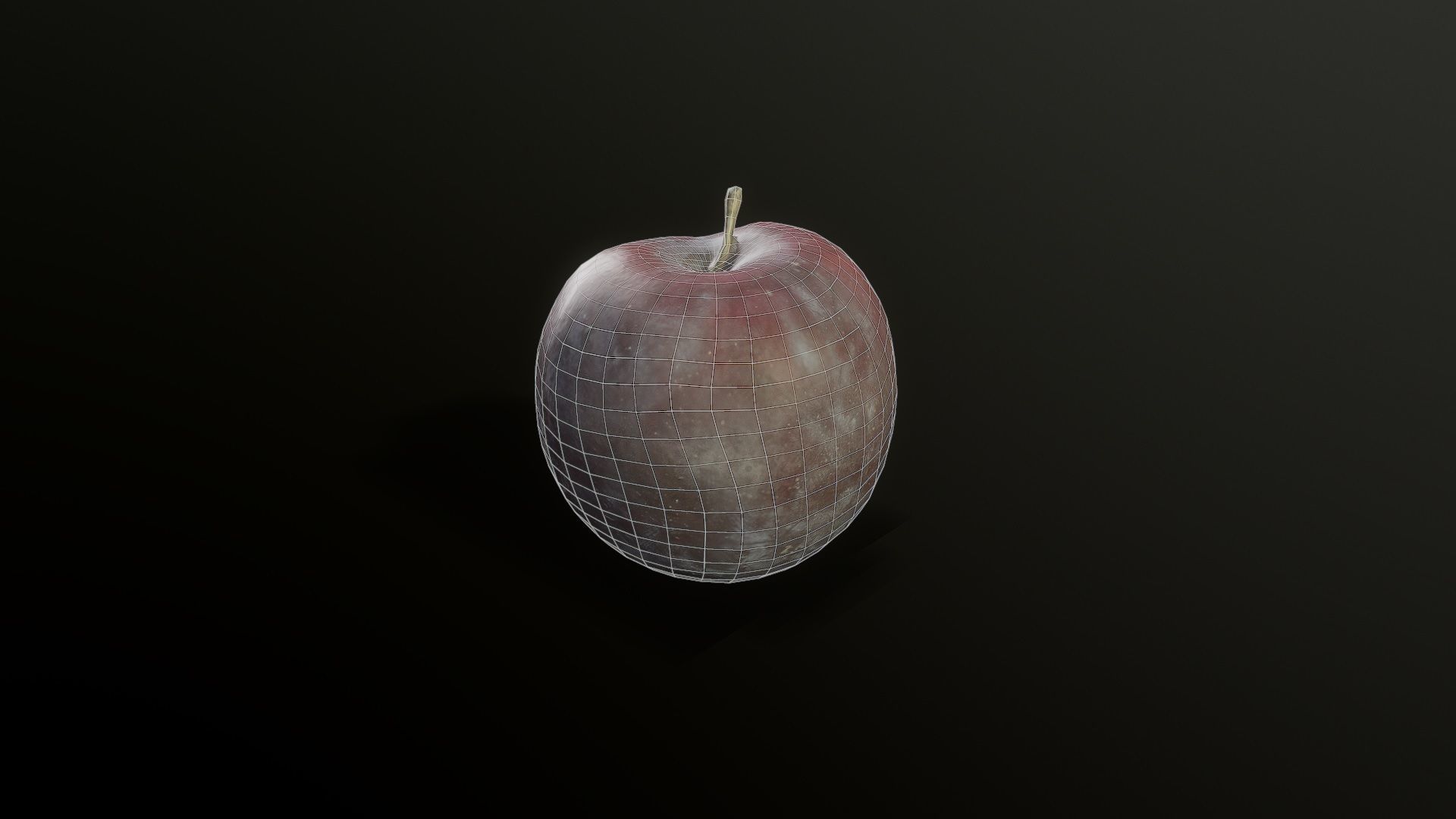 3D Scan Plum 02 Low-poly 3D model_1