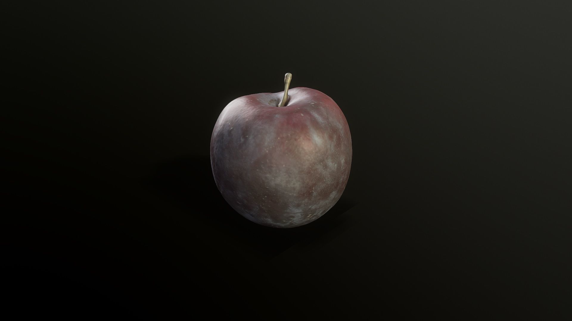 3D Scan Plum 02 Low-poly 3D model_2