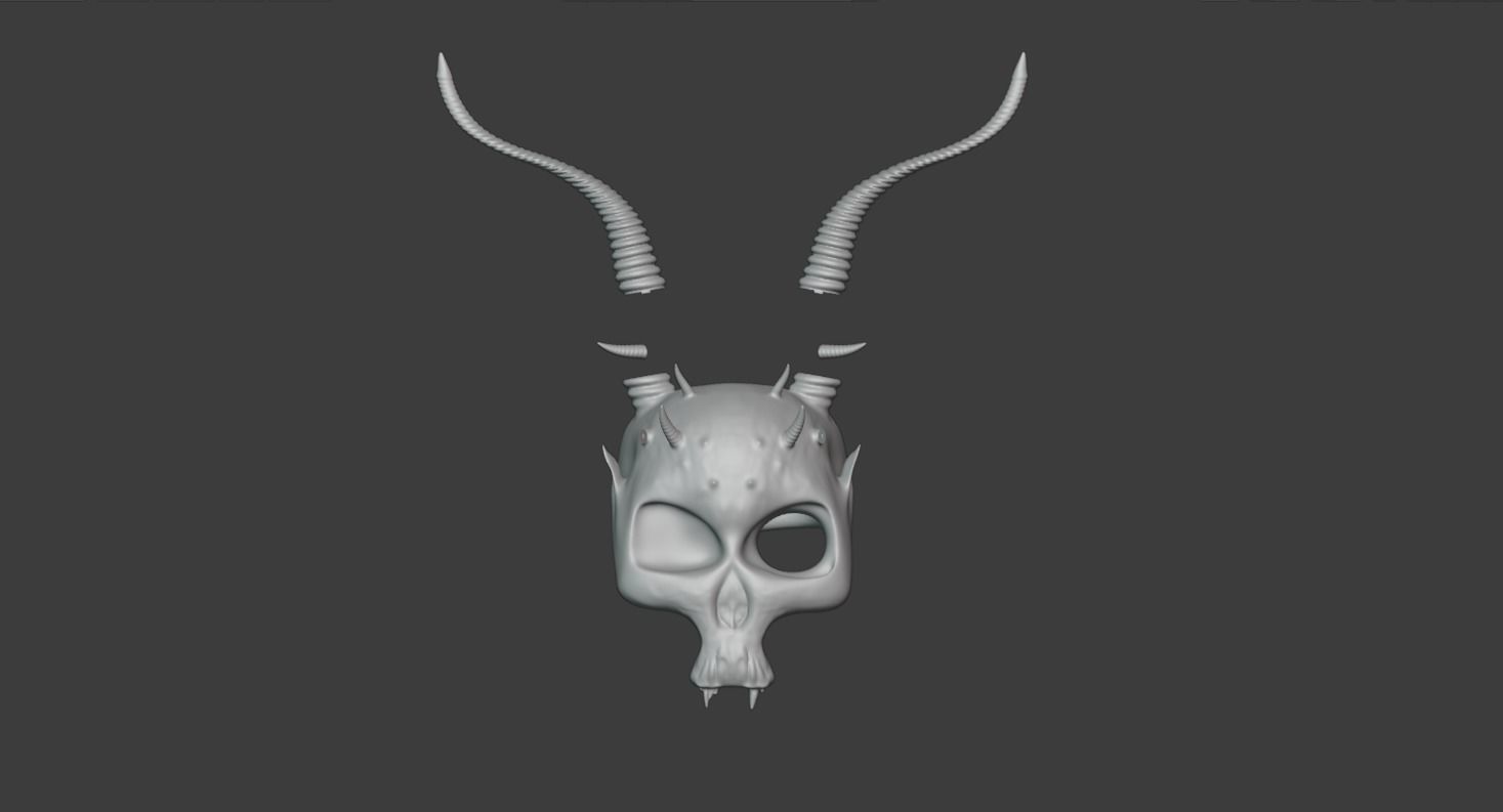 Skull Mask 3D print model_6