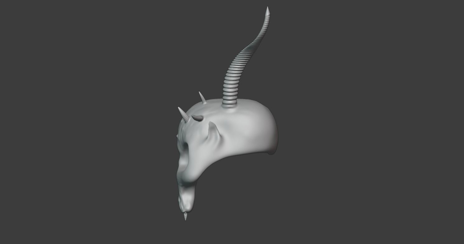 Skull Mask 3D print model_4