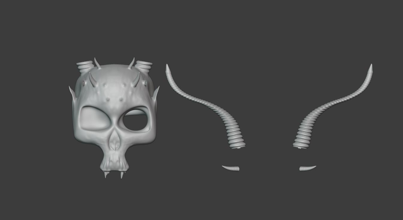 Skull Mask 3D print model_2