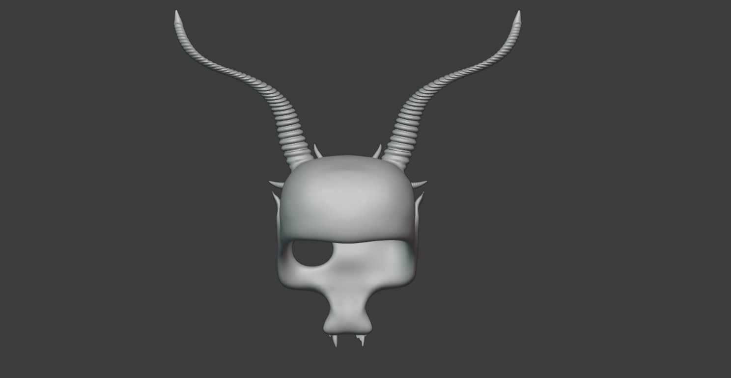 Skull Mask 3D print model_7