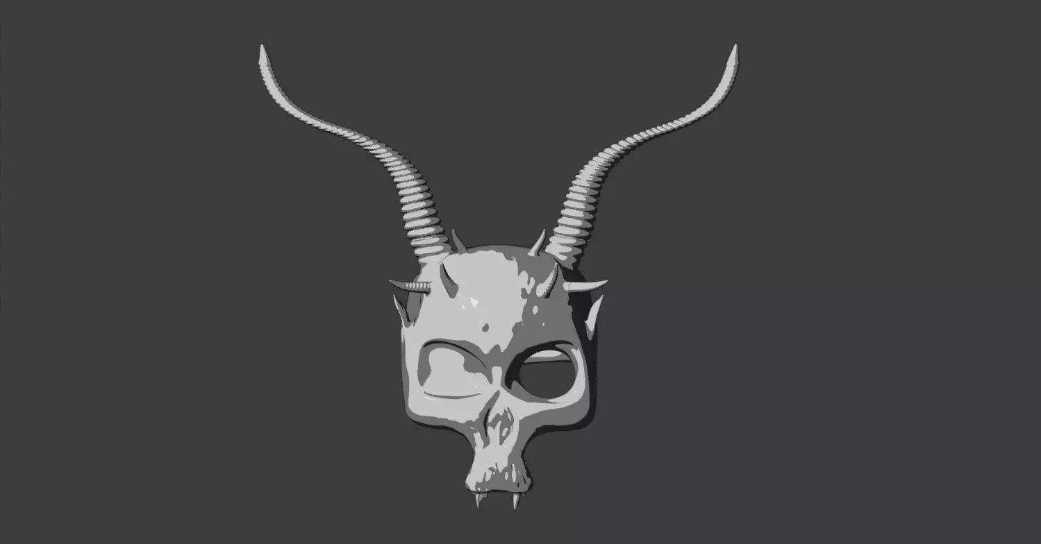 Skull Mask 3D print model_0