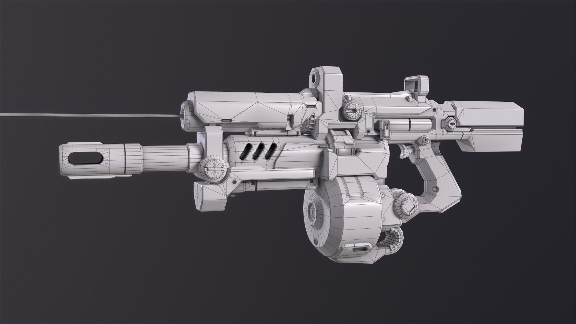 Weapon Sci Fi Pack Vol1 Low-poly 3D model_13
