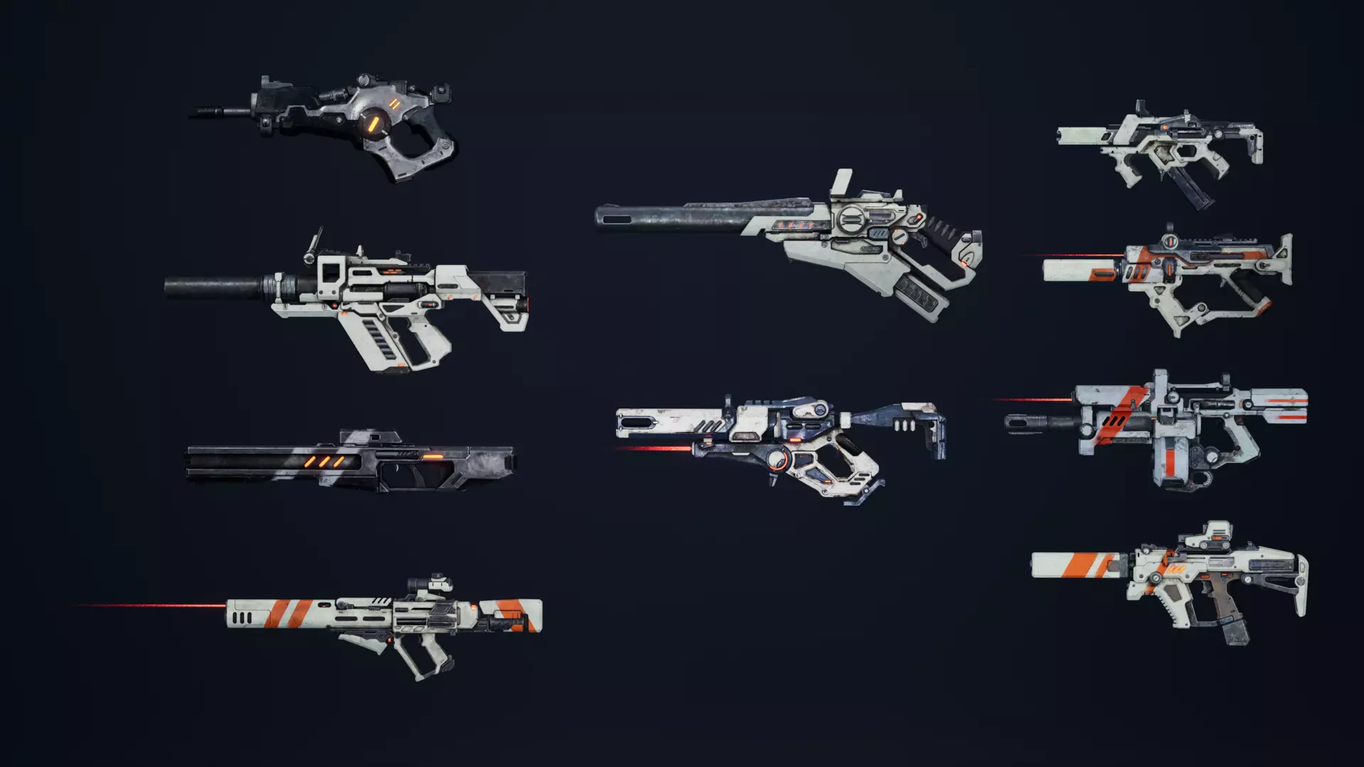 Weapon Sci Fi Pack Vol1 Low-poly 3D model_0